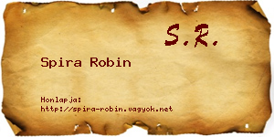 Spira Robin névjegykártya